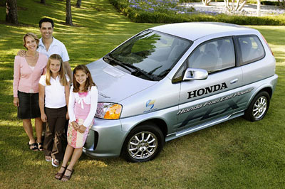 The Spallino family and the Honda FCX