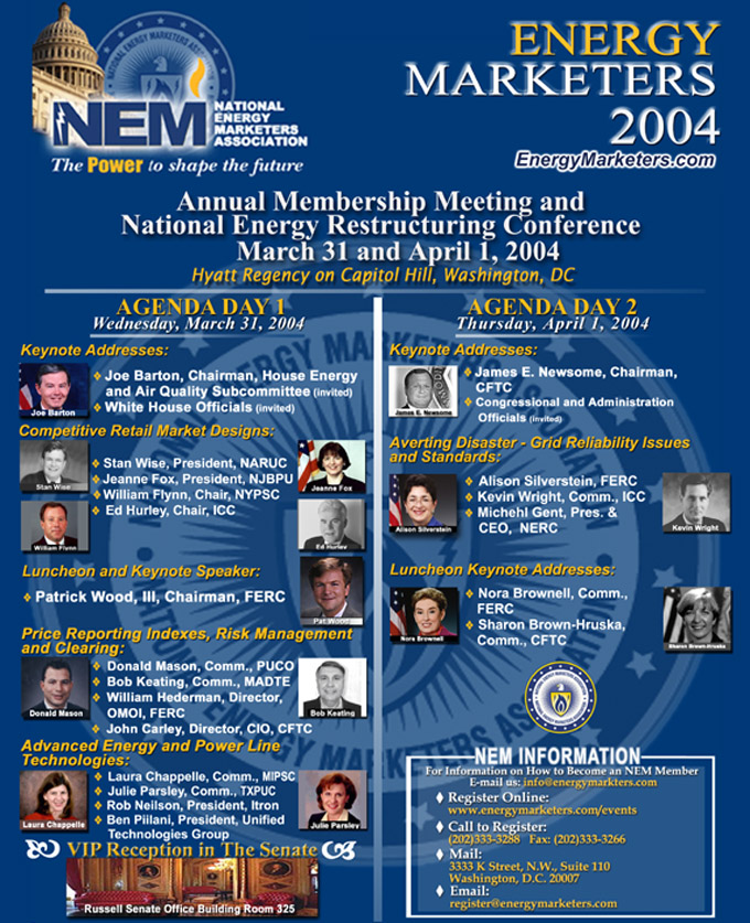 Web Advertisment for the 2004 NEM Meeting
