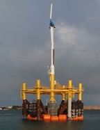 Floating turbine prototype in Brindisi harbor