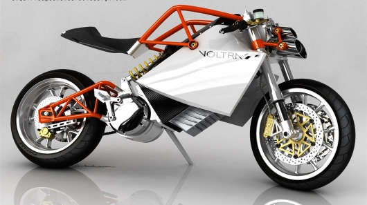 The Voltra electric motorcycle design, by Dan Anderson.