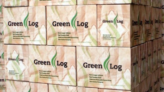 Green Logs are fireplace logs made from compressed Giant King Grass, and are said to have ...