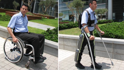 The ReWalk robotic exoskeleton is designed to get paraplegics out of their wheelchairs