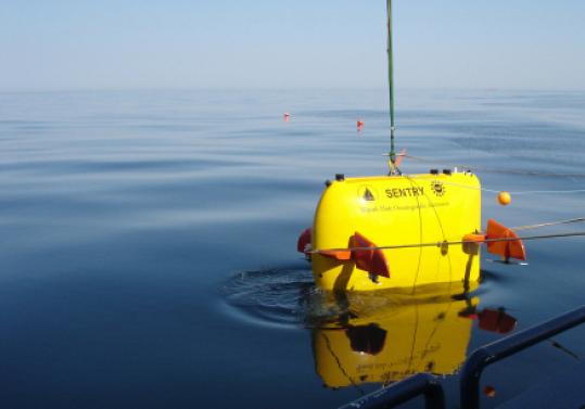 Woods Hole’s Sentry searched for underwater plumes in the gulf. Woods Hole’s Sentry searched for underwater plumes in the gulf.