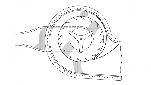 Virtually silent, fully enclosed, bladeless wind turbines on 