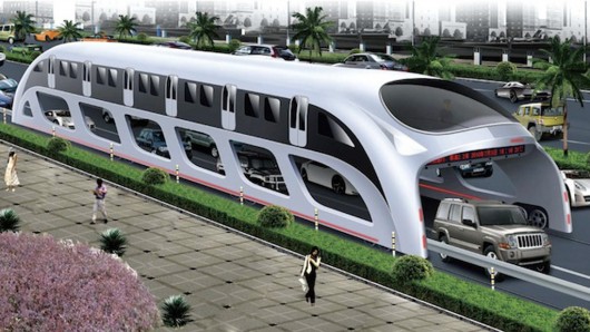 The Elevated High-Speed Bus could be headed for U.S. streets
