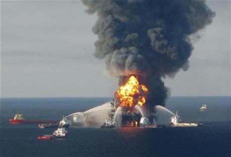 Halliburton Used Flawed Cement On BP Well: Panel Photo: Reuters/U.S. Coast Guard/Handout