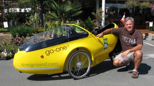 Hugo Ciro and his Beyss Go-One velomobile