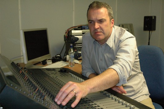 Project leader Dr. Don Knox at the mixing desk