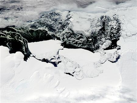 Glacier Calving Reveals Secrets Of The Deep Photo: NASA/Handout