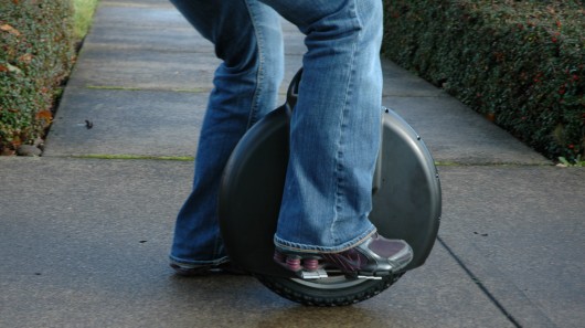 The Solowheel electric unicycle from Inventist has a top speed of 12mph, a range of 12 mil...