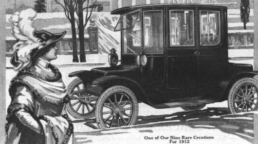 A 1912 advertisement for the Detroit Electric 