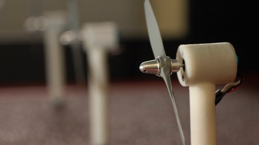 A wind tunnel on the Homewood campus the researchers used to experiment with variables suc...