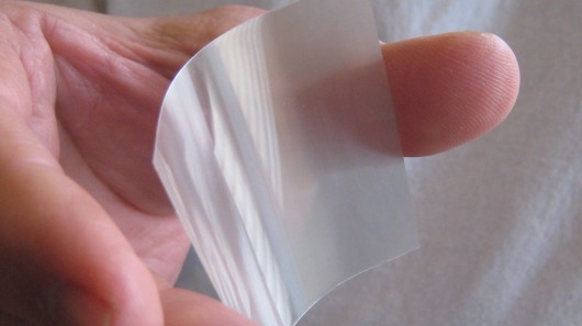 Wafer thin and flexible - Wysips film technology allows light to pass through a semi-cylin...