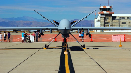 A General Atomics MQ-9 (aka Predator B, Reaper or Guardian) UAV drone's flight duration co...