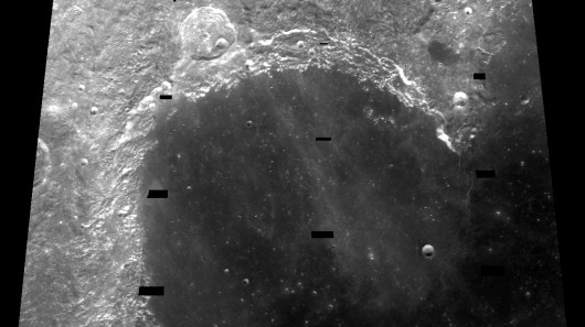 Sinus Iridum as seen from NASA's Clementine probe, where China plans to land a lunar rover...