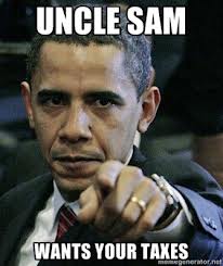 Obama pointing
for taxes