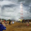 The largest SolarKiosk prototype can generate enough power to run a telecom tower 