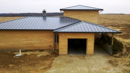 The house during construction