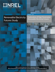 Image of the cover to the Renewable Electricity Futures Study report.