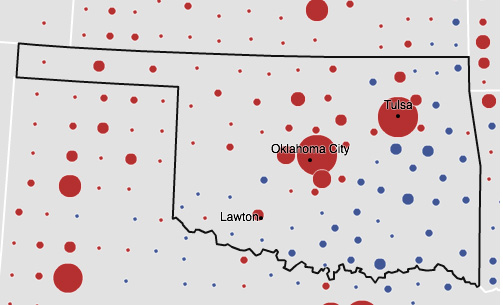 County by County 1996 Elections 2012: All Indians Are Democrats? Not in Oklahoma