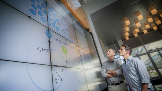 Miroslav Krstic (left) and UC President's Postdoctoral Fellow Scott Moura have developed e...