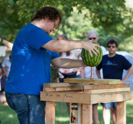 LVL1's watermelon-busting game uses the Star Wars Force Trainer (Photo: Nick Elrod on Flic...