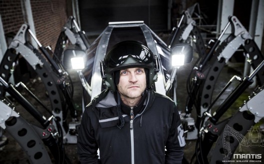 Matt Denton, chief designer and founder of Micromagic Systems, sits in the cockpit of his ...