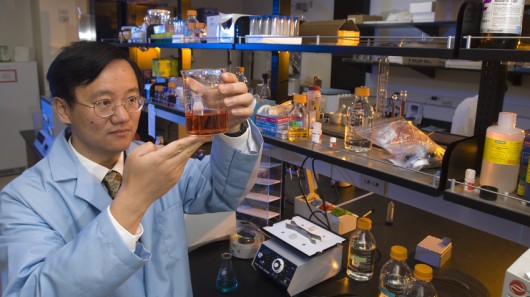 Virginia Tech associate professor Percival Zhang is leading the research on the bioprocess...
