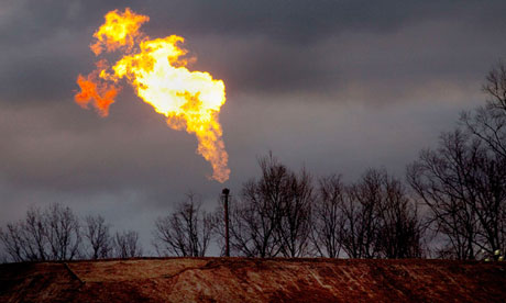  gas flare fracking site Bradford County Pennsylvania