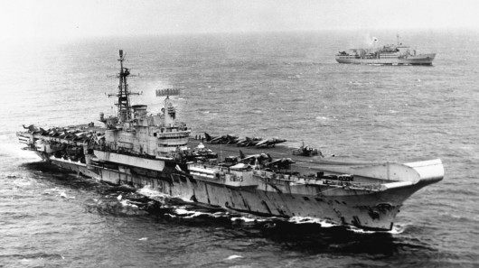 HMS Hermes may have been one of the ships equipped with a laser weapon (Photo: Royal Navy)