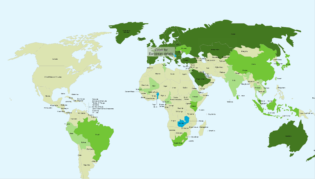 gmo map inpost Breakdown of GMO Labeling Laws in Each Country (Global Map)