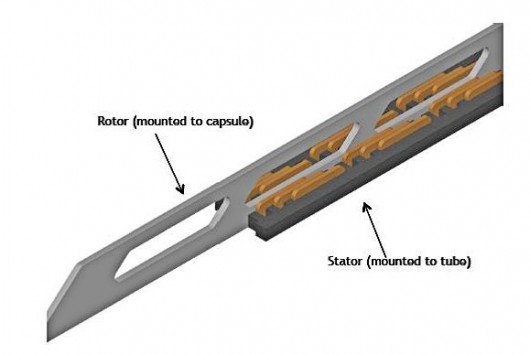 The capsule-mounted rotor for the Hyperloop's selection of linear induction motors
