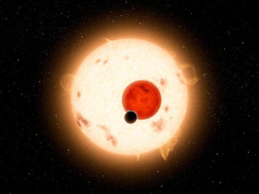 Kepler detects planets by dips in a star's light as a planet transits in front of it (Imag...