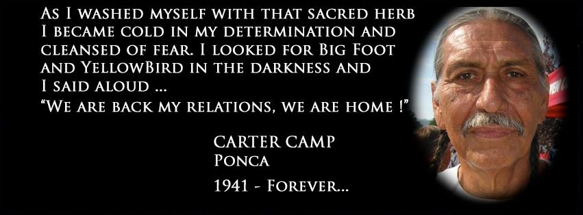 This image of Carter Camp was posted on Sicangulakota.net.