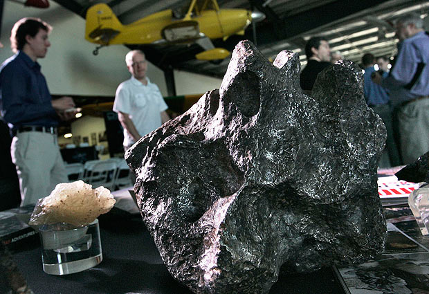 Meteorites on display as Deep Space Industries announce plans for fleet of commercial asteroid-prospecting spacecraft