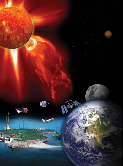 Space weather graphic (Image: NASA)