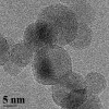 A close-up of spherical silicon nanoparticles about 10 nanometers in diameter that can gen...