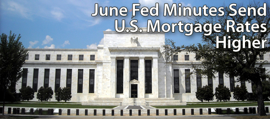 June 2013 FOMC Minutes send U.S. mortgage rates higher 
