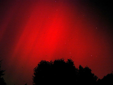 The Halloween solar storms of 2003 resulted in this aurora visible in Mt. Airy, Maryland.