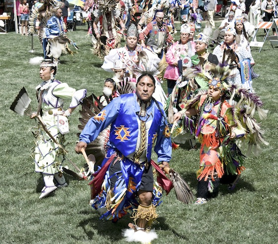 Head man dancer, Loren Pancho (Paula Beehner/paulasphotoart.smugmug.com )