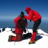 Google's team snapping photos atop Mount Elbrus