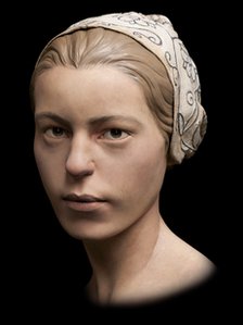 3-D model of a girl's face