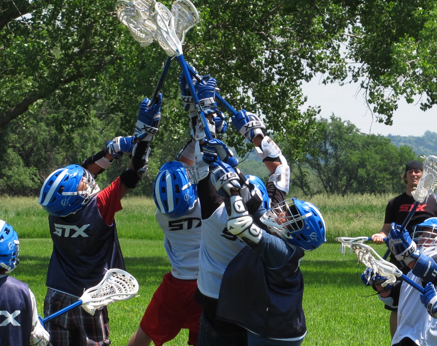 Lacrosse camp on the Yankton Sioux Reservation.
