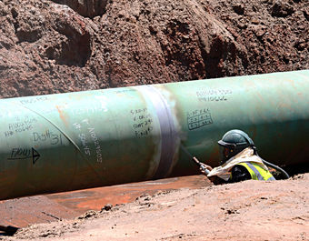 Replacement work on the southern leg of the Keystone XL