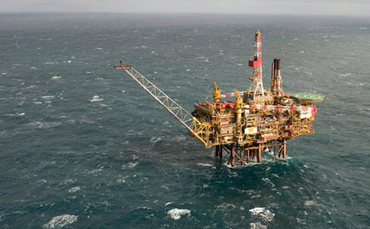 Shell Gannet Alpha oil platform in the North Sea (Photo - Shell-EPA)