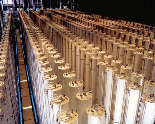 Cascade of gas centrifuges used at Piketon, Ohio to produce enriched uranium (Photo: USDOE...
