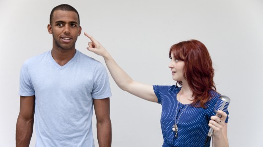 Ishin-Den-Shin lets a person hear a recorded spoken message through a finger (Photo: Disne...