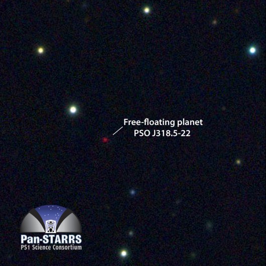 Multicolor image from the Pan-STARRS1 telescope of the free-floating planet PSO J318.5-22 ...