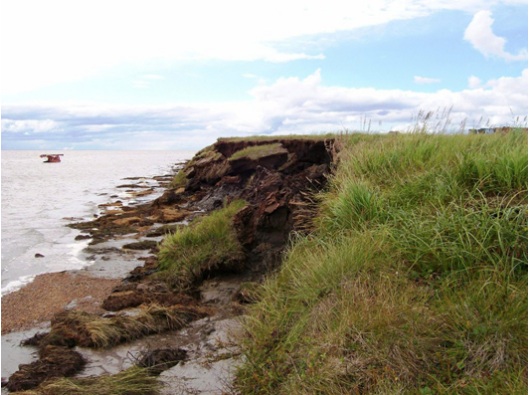The Native Alaskan village of Newtok had to relocate as its shoreline was washed away because of melting permafrost. (Photo: Newtok Planning Group)