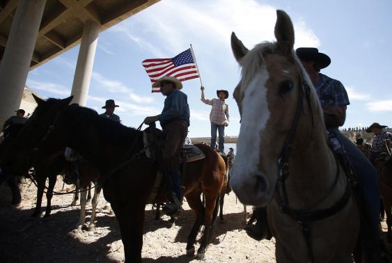 Nevada cattle rancher calls on local sheriffs to join his cause Photo: JIM URQUHART
